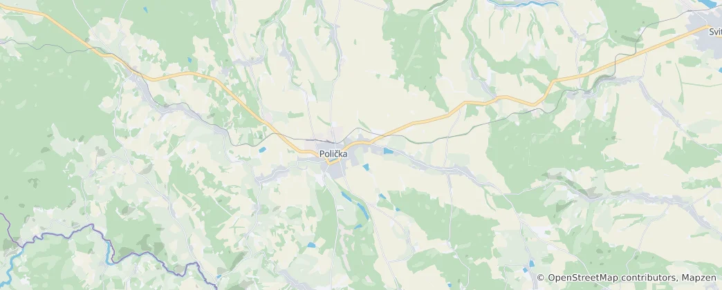 Map of Polička