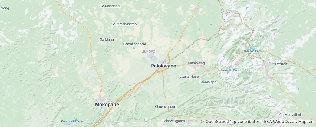 Polokwane Local Municipality 지도