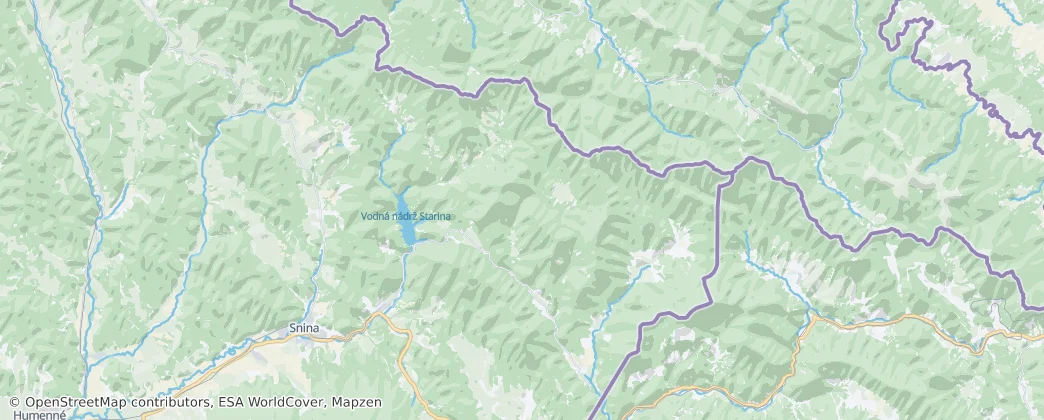 Parco nazionale Poloniny — Mappa