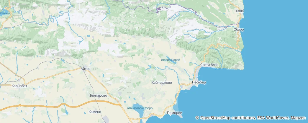 Map of Pomorie