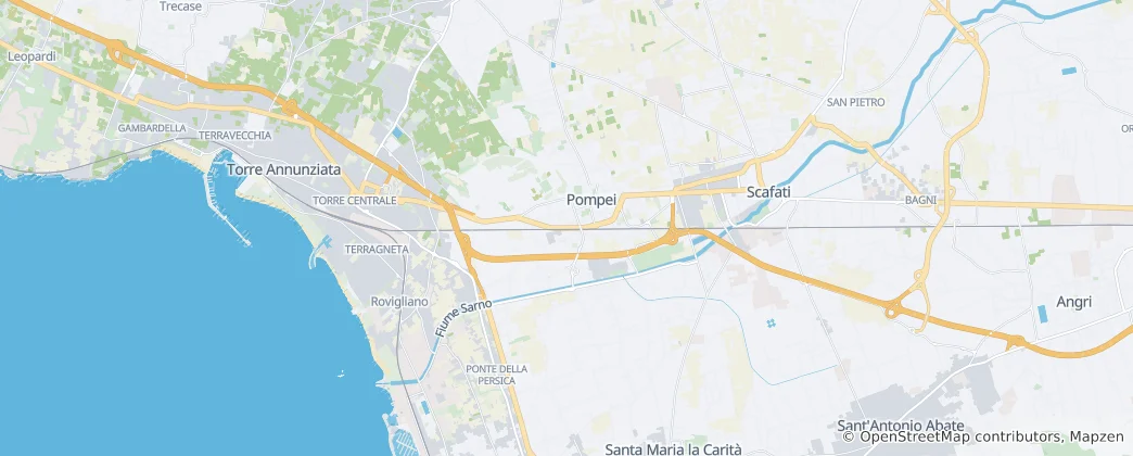 Mapa de Pompeia