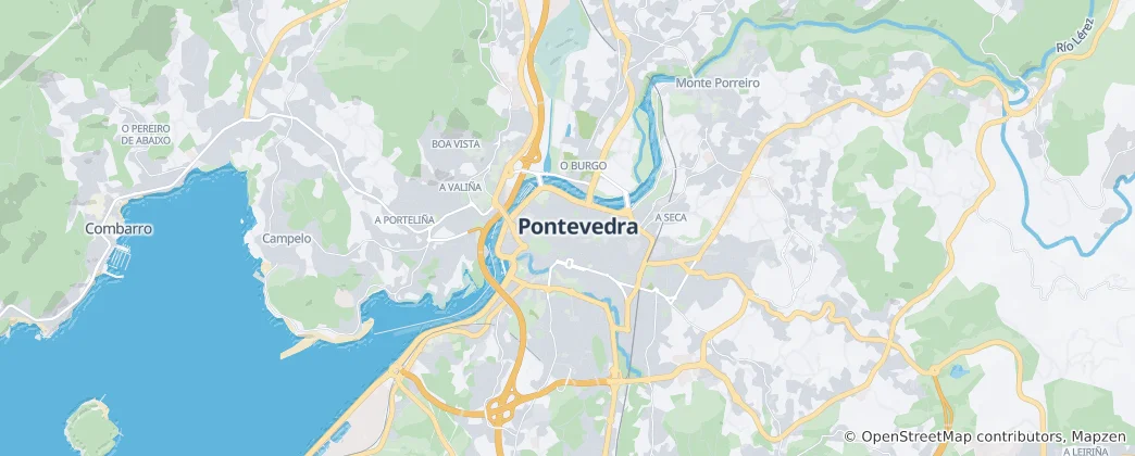 Map of Pontevedra