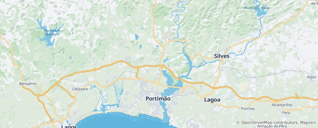 Map of Portimão