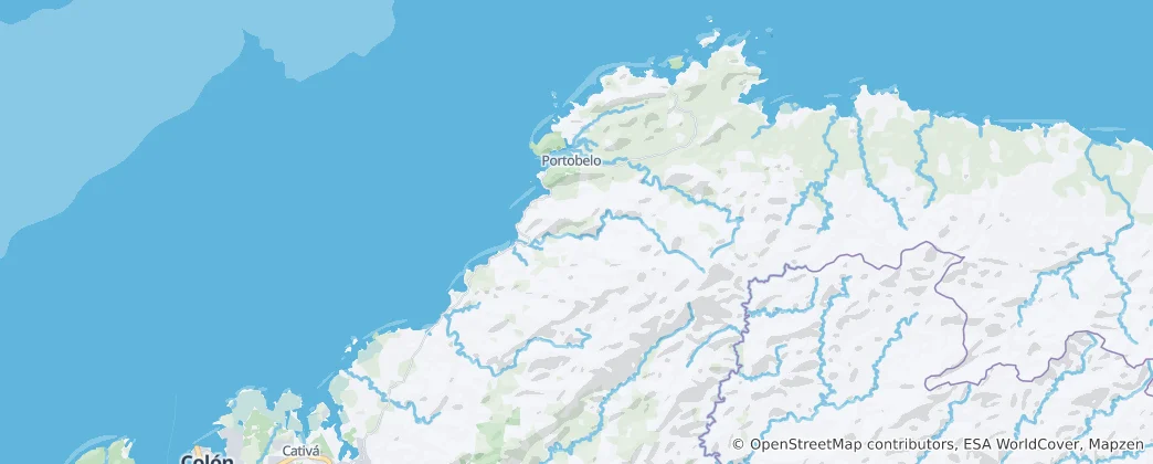 Map of Portobelo District