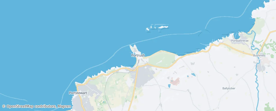 Portrush — Mapa