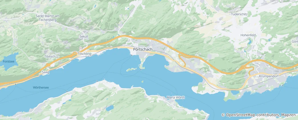 Mappa di Pörtschach am Wörther See