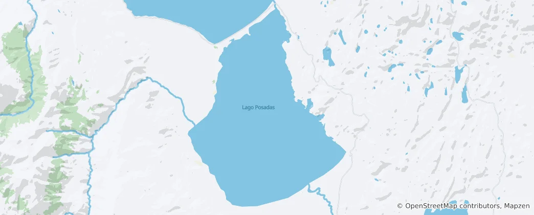 Mapa Posadas Lake