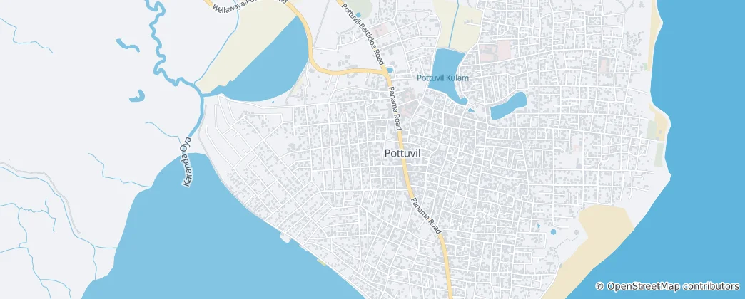 Mapa Pothuvil Town