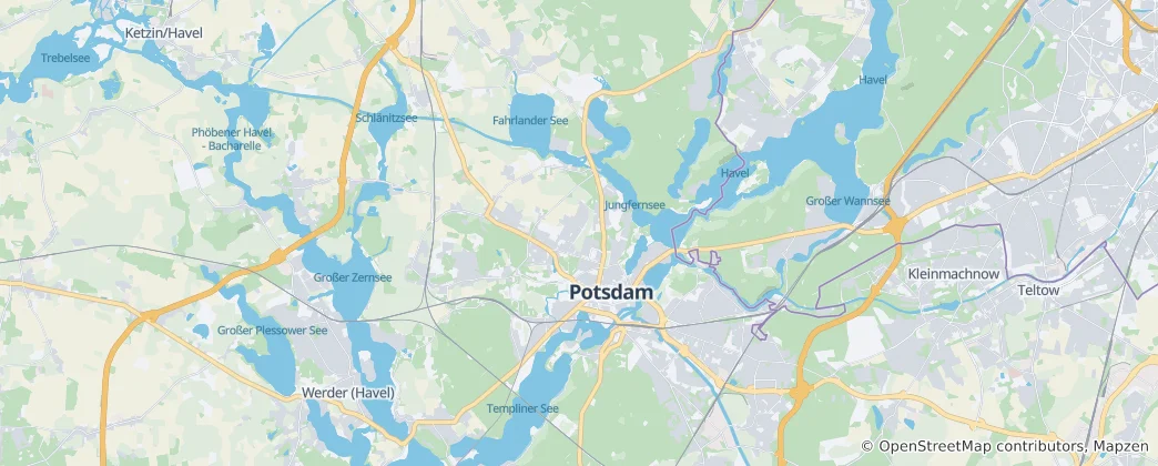 Mapa de Potsdam