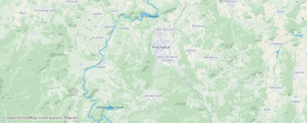 Prachatice — Mappa