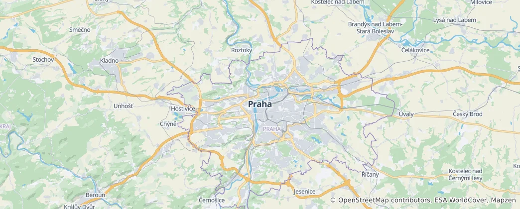 Mappa di Praga