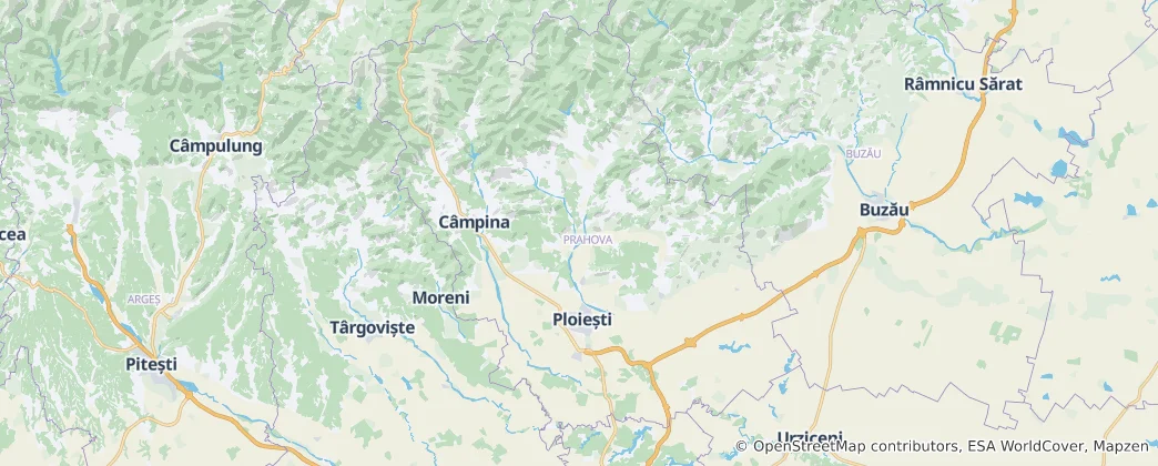 Map of Prahova County