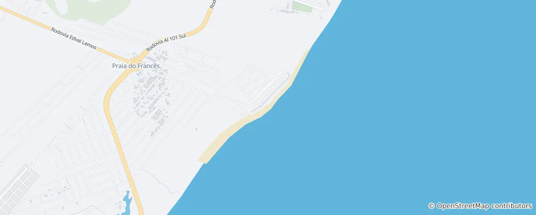 Karte von Praia do Francês