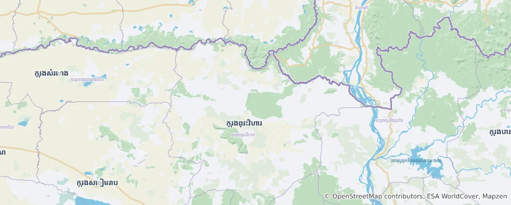 Map of Preah Vihear Province