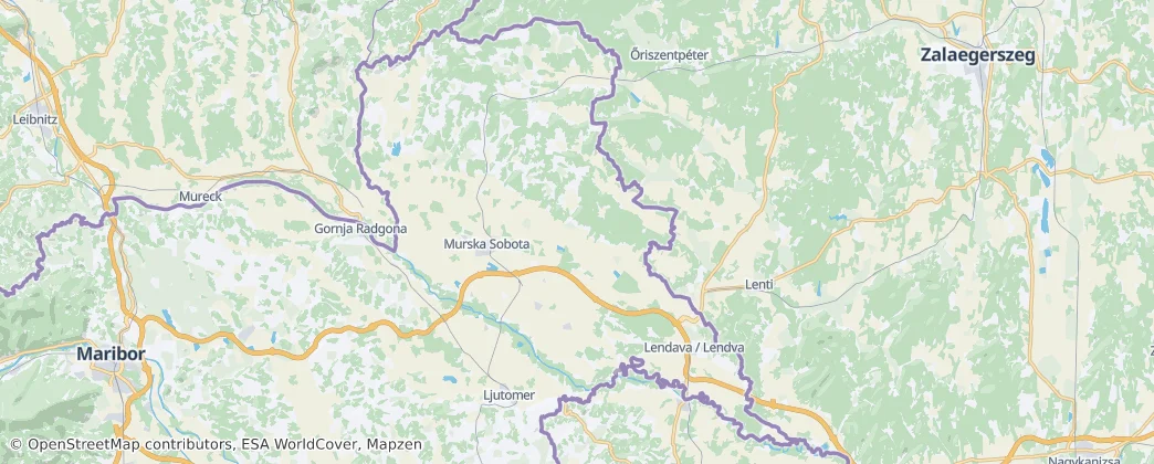 Prekmurie — Mapa