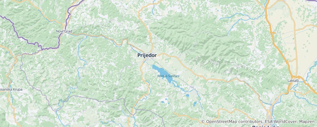 Mapa Prijedor