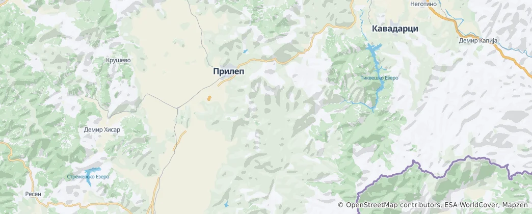 Carte de Municipalité de Prilep