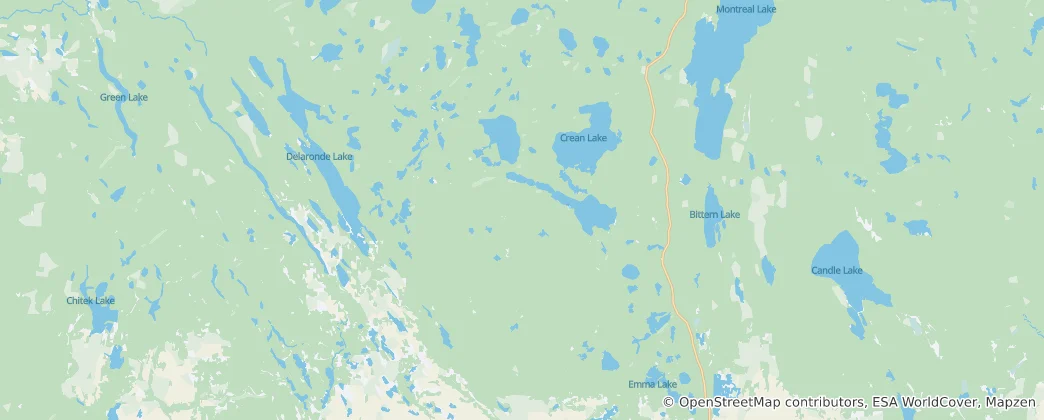 Mapa Prince Albert National Park