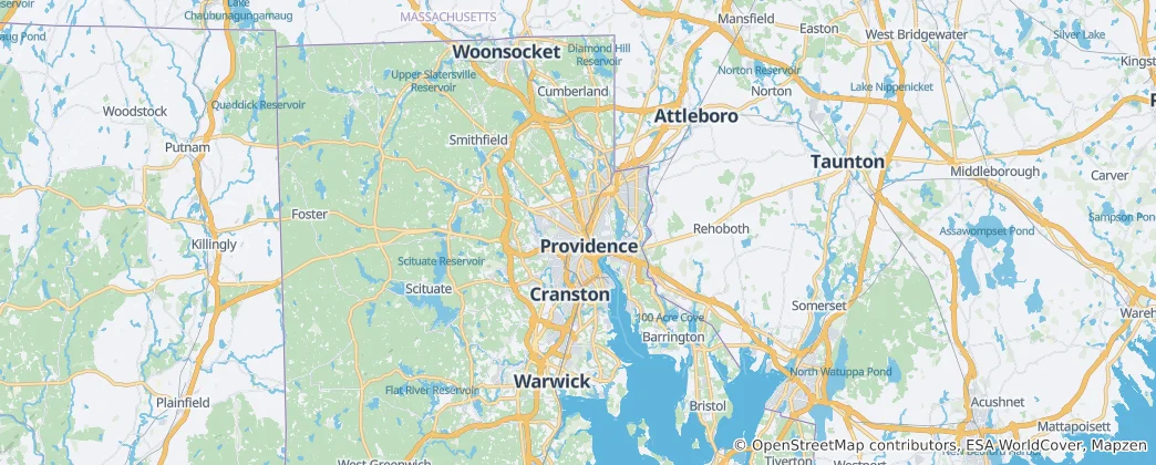 Map of Providence County