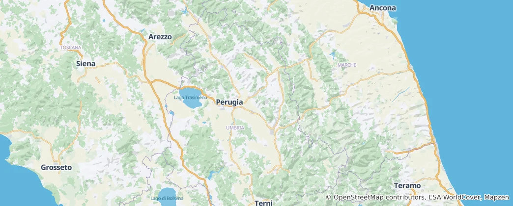 Mappa di Provincia di Perugia