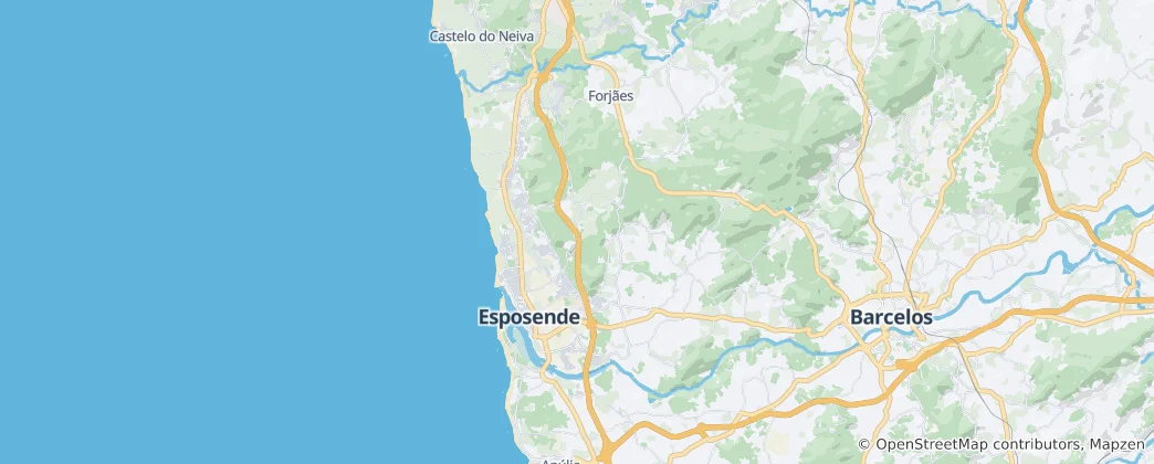 Karte von Esposende