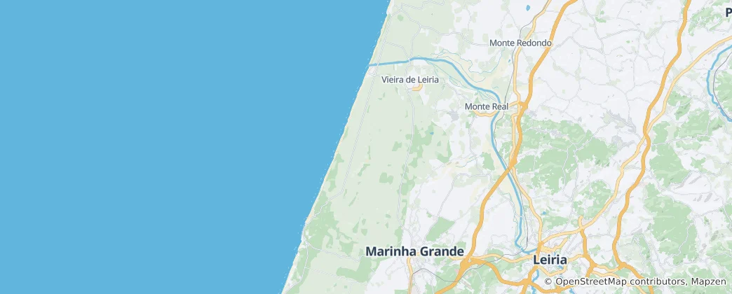 Mapa Marinha Grande