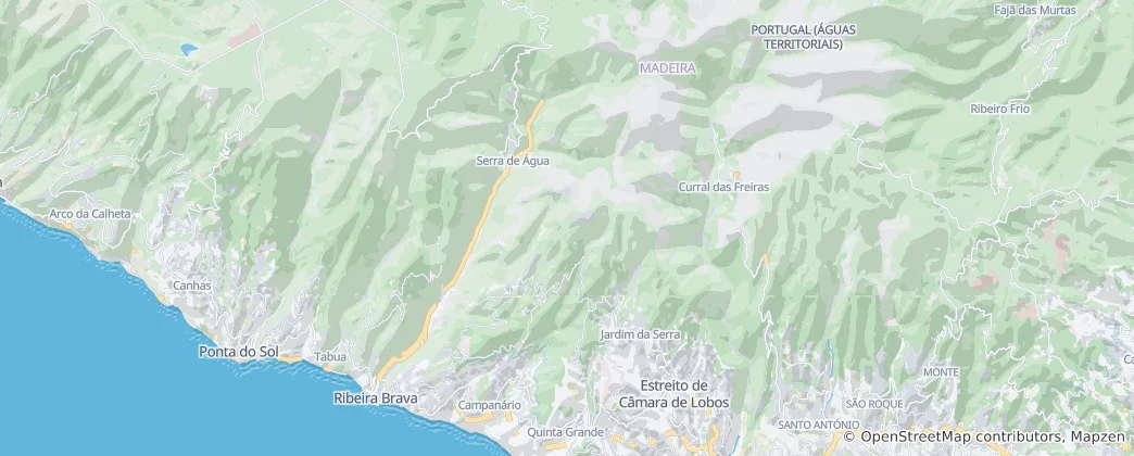 Mapa Ribeira Brava