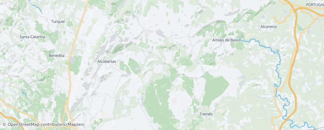 Alcanede — mapa