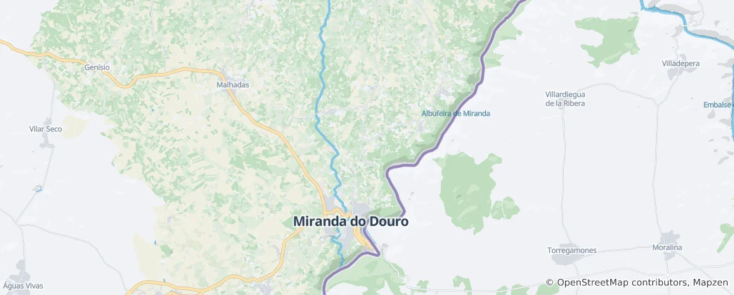 Mapa de Miranda Do Douro