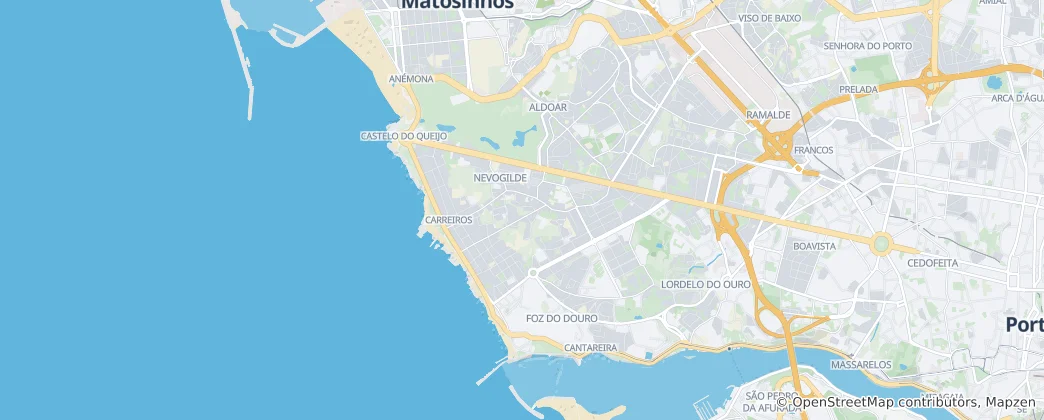Mapa De União Das Freguesias De Aldoar, Foz Do Douro E Ne