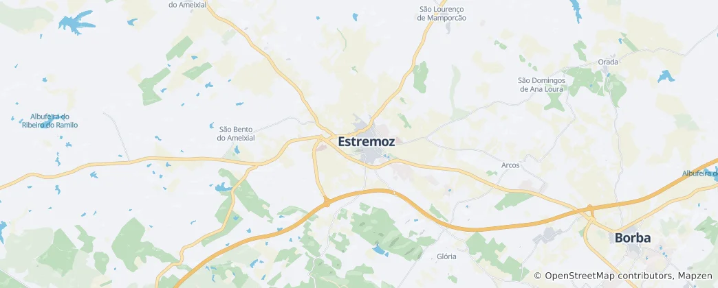 Mapa de União Das Freguesias De Estremoz (Santa Maria E S