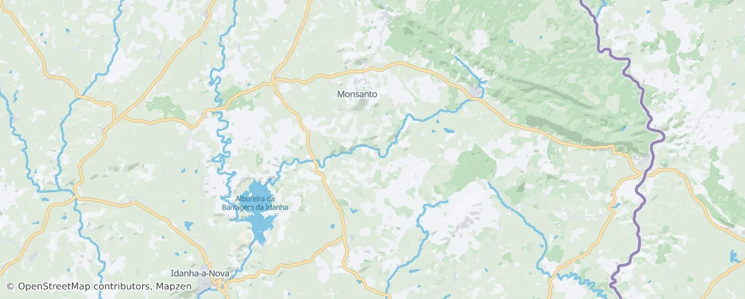 União Das Freguesias De Monsanto E Idanha-A-Velha — Mapa