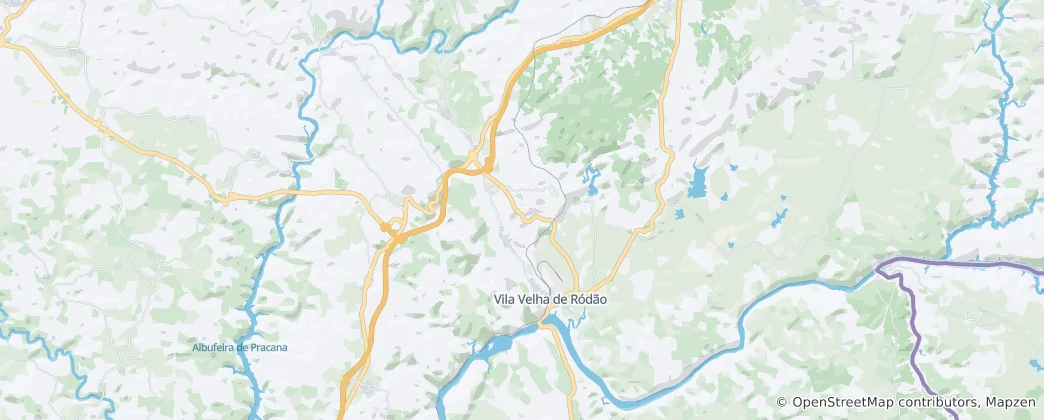 Mappa di Vila Velha De R6Dão
