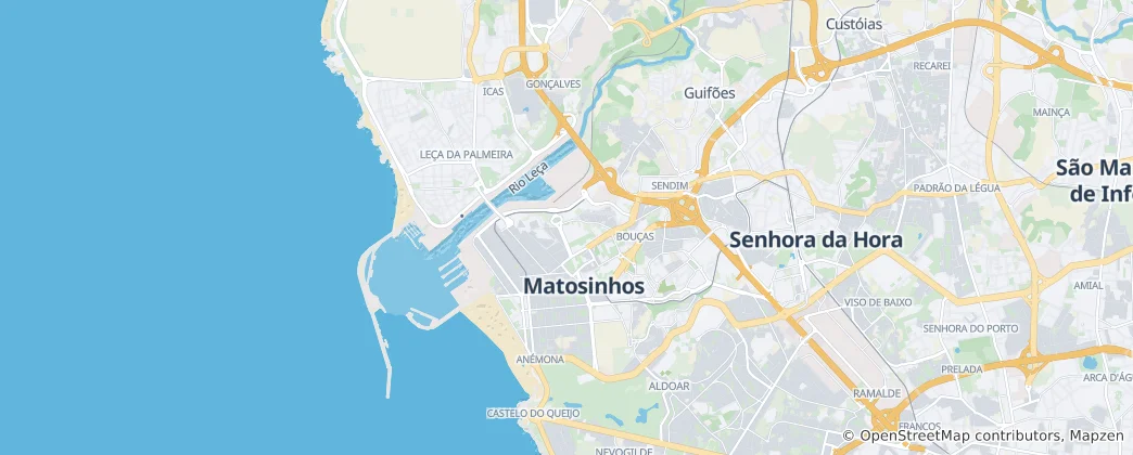 Karte von Matosinhos