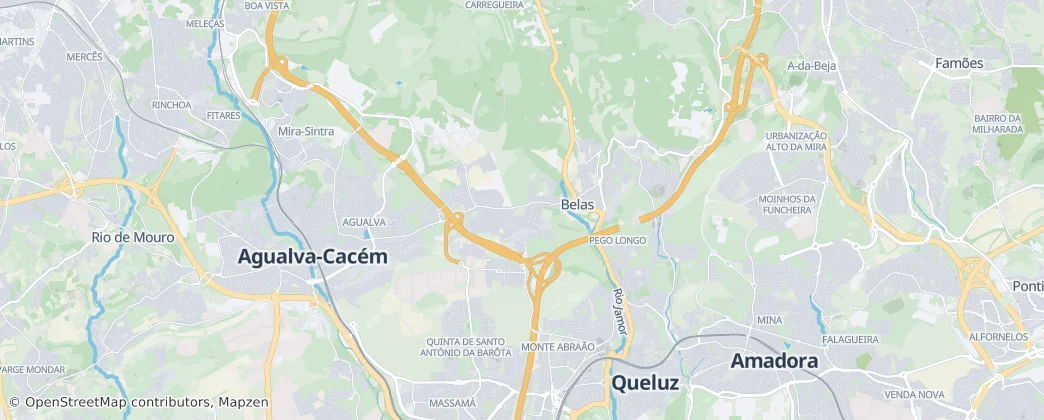 Mappa di Freguesia de Belas