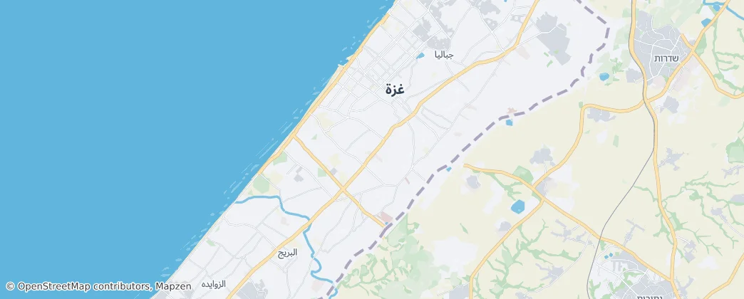Gaza — 地图