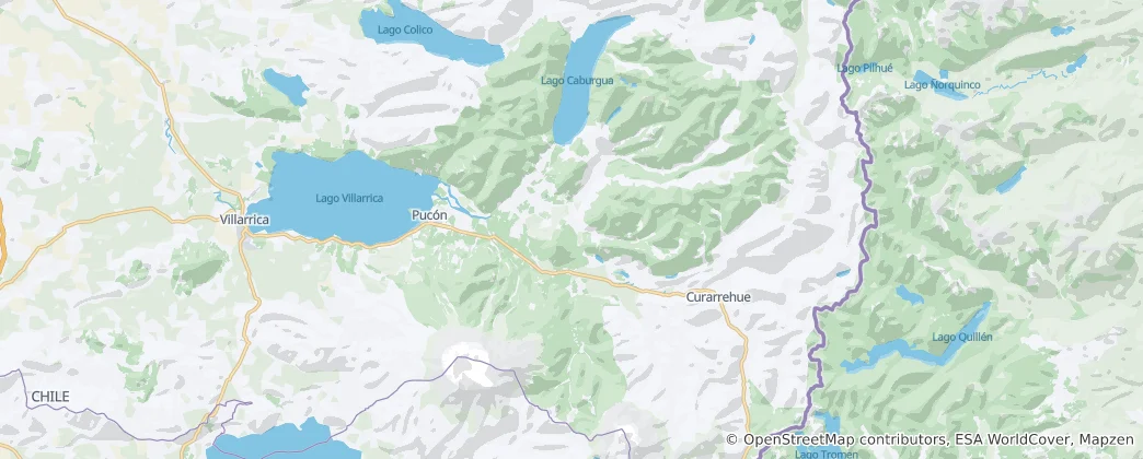 Map of Pucon