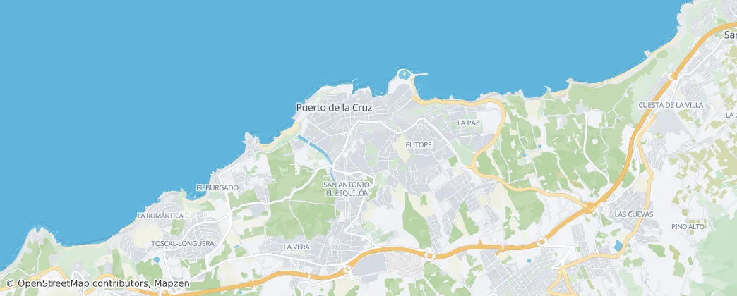 Puerto de la Cruz – Mapa