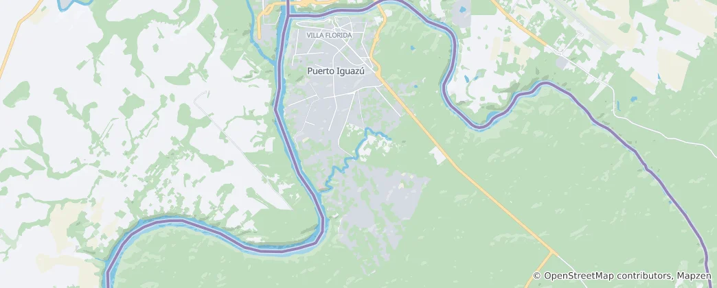 Map of Puerto Iguazu
