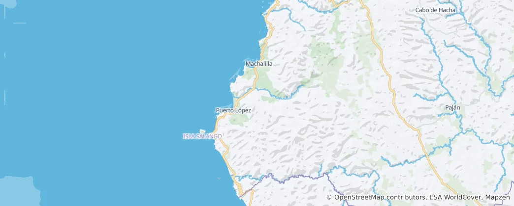 Mappa di cantone di Puerto López