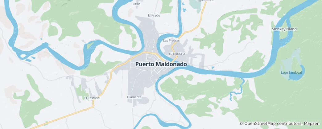 Mapa Puerto Maldonado