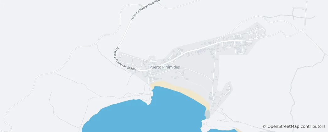 Mapa Puerto Pirámides