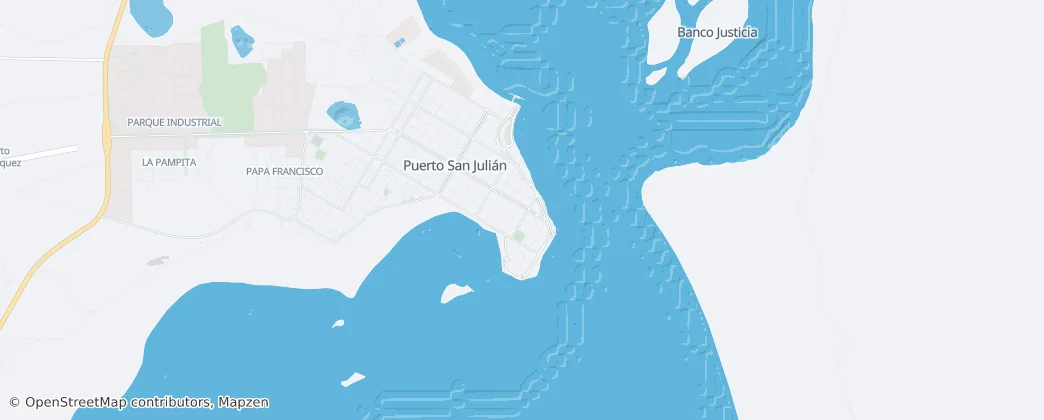 Puerto San Julián — Kaart