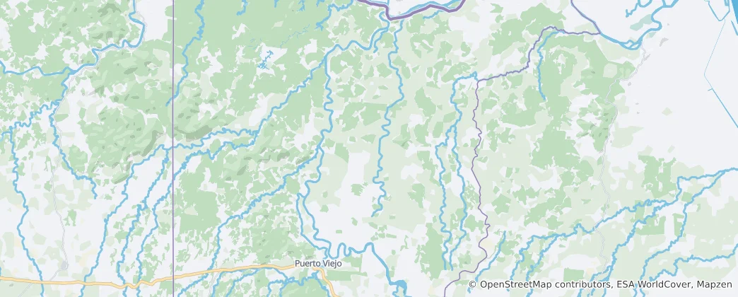 Mapa Puerto Viejo, Sarapiquí