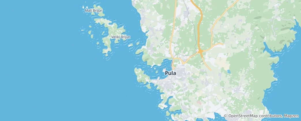 Karte von Pula