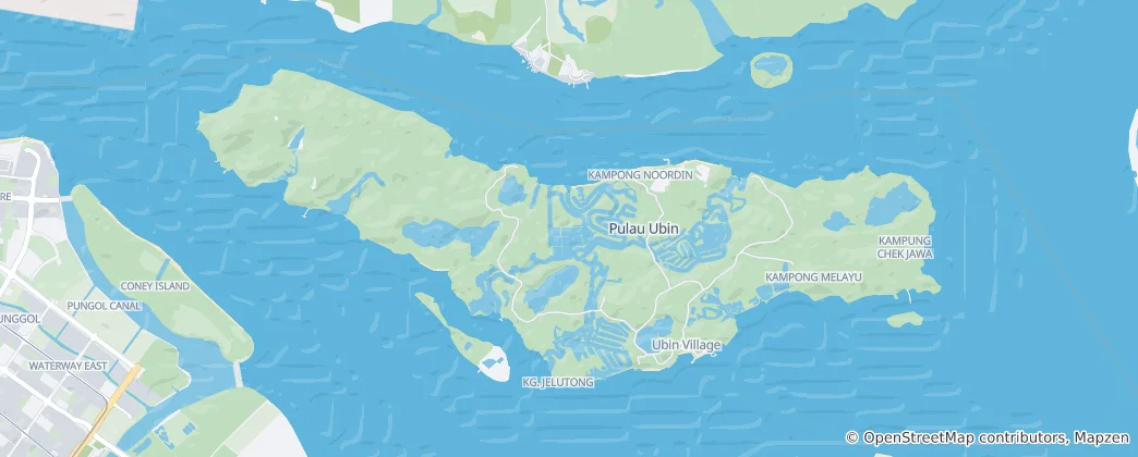 Map of Pulau Ubin