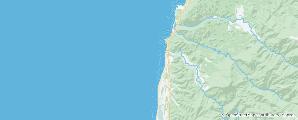 Karte von Punakaiki Marine Reserve