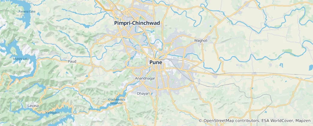 Map of Pune
