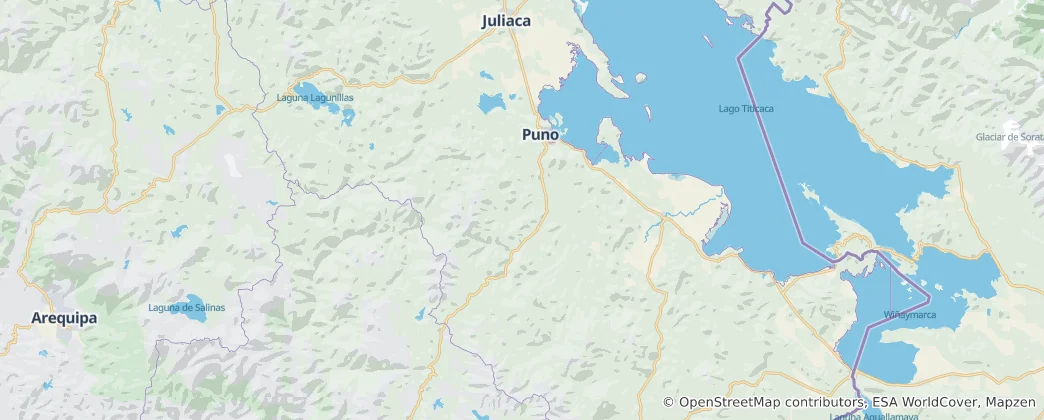 Map of Puno Province