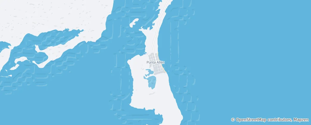 Map of Punta Allen